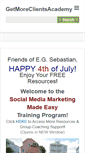 Mobile Screenshot of getmoreclientsacademy.com