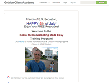 Tablet Screenshot of getmoreclientsacademy.com